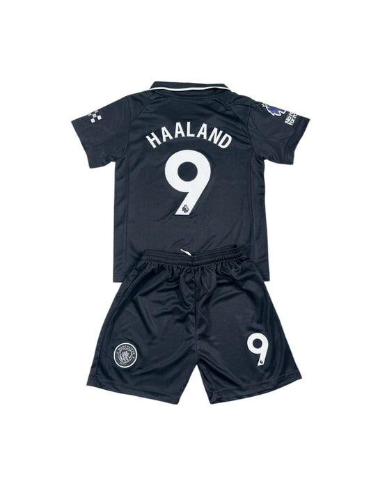 Haaland #9 Man City Away 2025 Youth soccer set