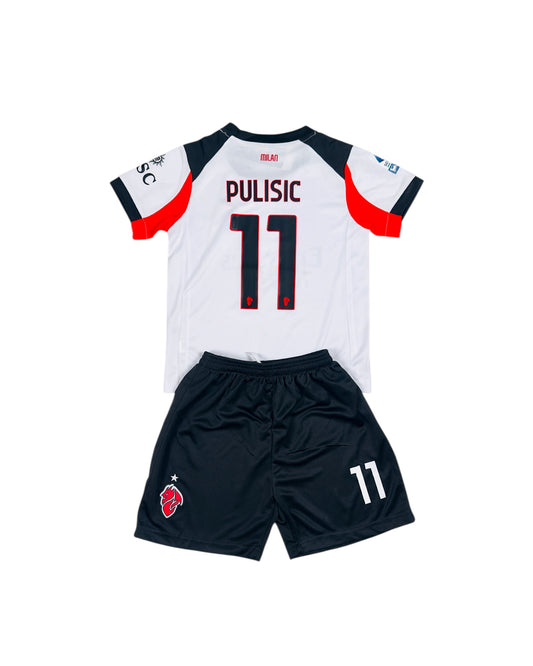 Pulisic #11 Milan Away 2025 Youth soccer set