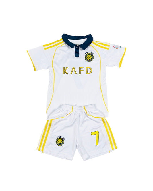 Ronaldo#7 Al Nassr Away Third 2025 Youth soccer set
