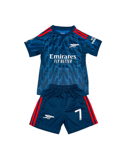 Saka #7 Arsenal Away 2025 Youth soccer set