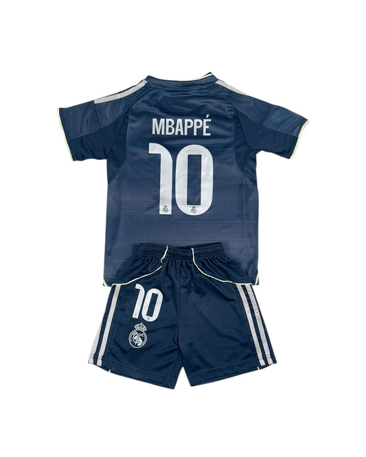 Mbappe #10 Madrid away 2025 Youth soccer set