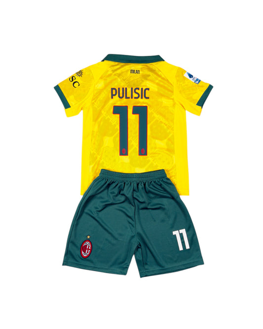 Pulisic #11 Milan Away Third Youth soccer set