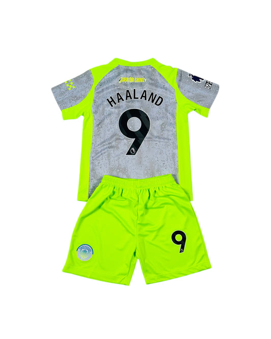 Haaland #9 Away third Youth soccer set