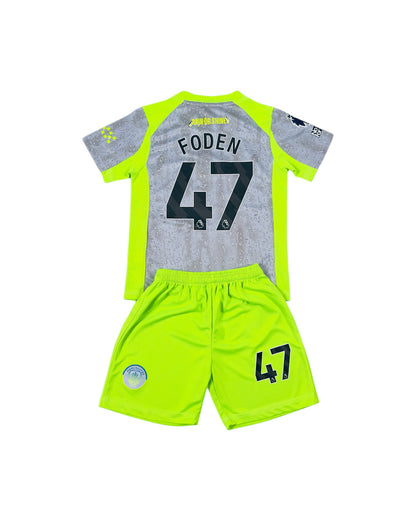 Foden #42 Away third Youth soccer set