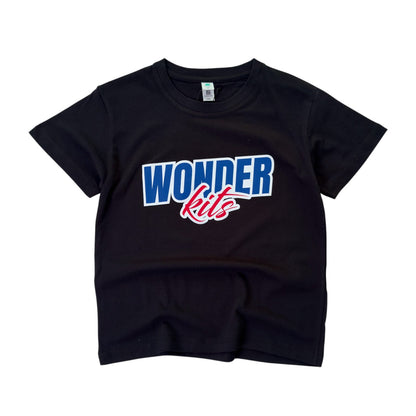 Wonder Kits Sports Youth T- Shirt - Black/Blue