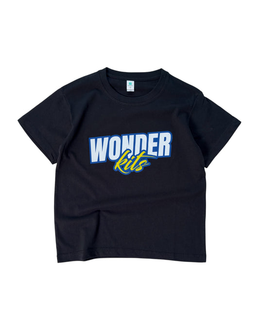 Wonder Kits Sports Youth T- Shirt - Black/White