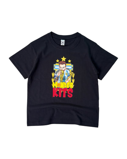 Cartoon Graphic Black Youth Shirt - World Champions