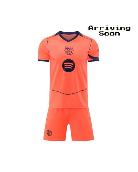 Lamine Yamal #10 Orange Youth soccer set