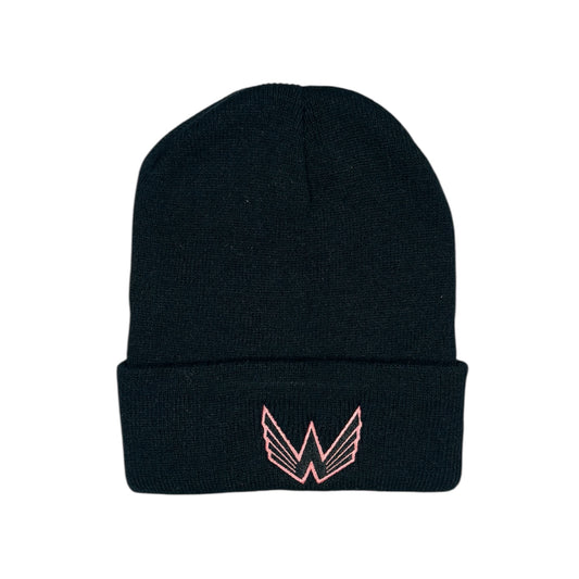Logo Cotton Beanie - Black