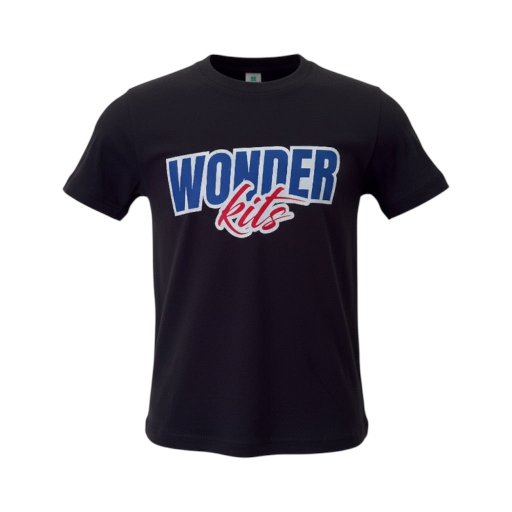 Wonder Kits Sports Youth T- Shirt - Black/Blue
