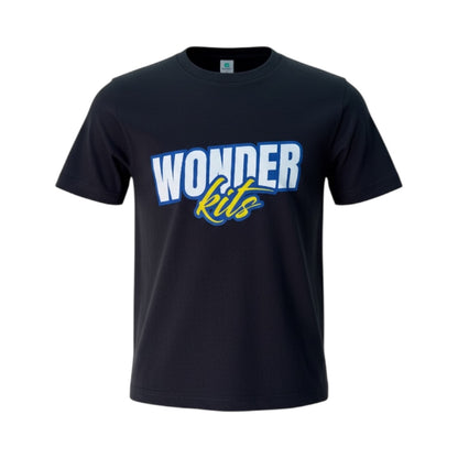 Wonder Kits Sports Youth T- Shirt - Black/White