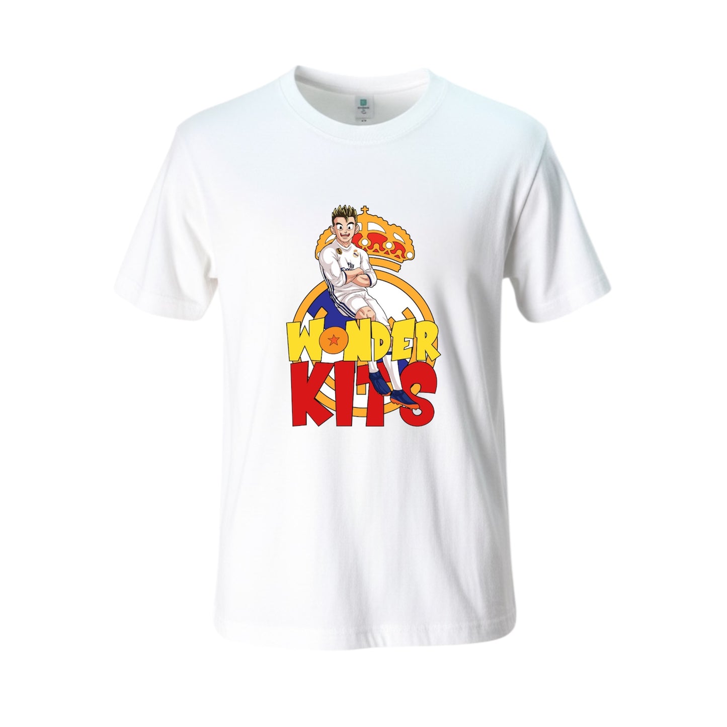 Cartoon Graphic Youth Shirt - Hero White