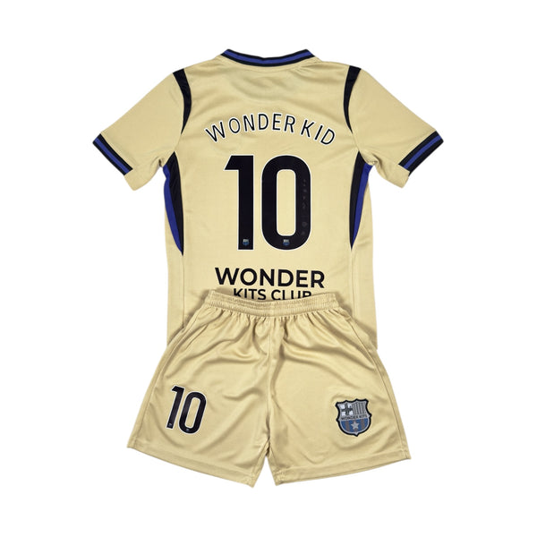 Wonder Kid #10 Youth soccer Jersey set - Beige – thewonderkits.com