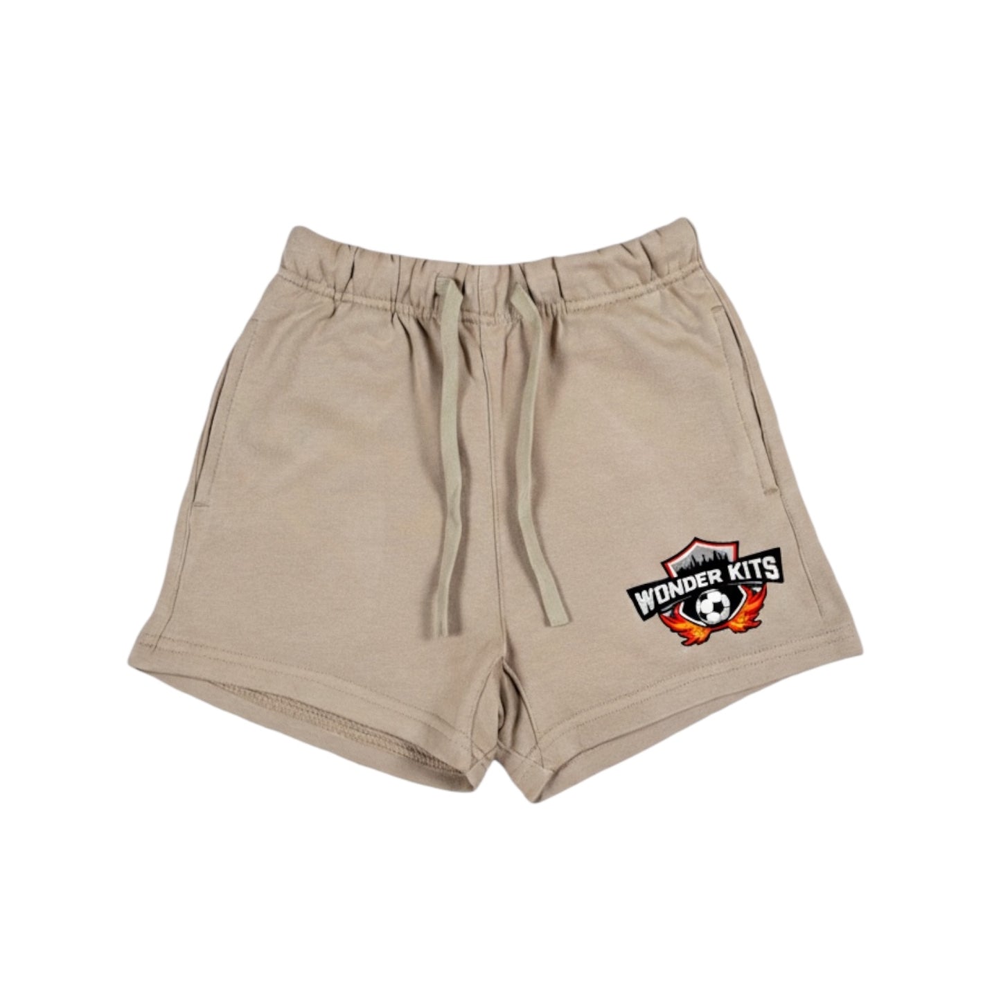 Fleece Wonder Kits Youth Shorts - Graphic Beige