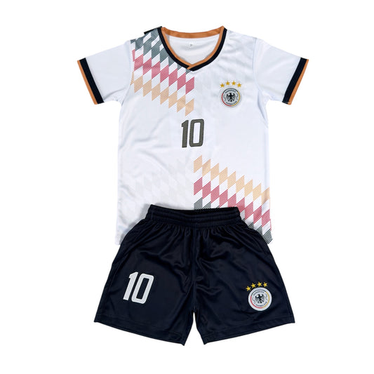Germany #10 Youth soccer Jersey set - White