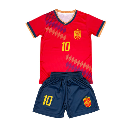 Spain #10 Youth soccer Jersey set - Midnight Blue